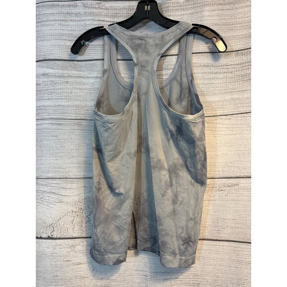 Lululemon Tie-Dye Gray Swiftly Tech Racerback Tank Top Size 8 - Picture 2 of 3